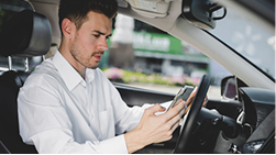 A driver's license, illustrating driving record as an insurance factor.