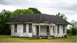 An old house, representing age of the house as a factor.